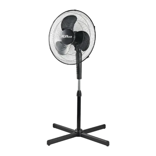 Alva Air 40cm Pedestal Fan - Black