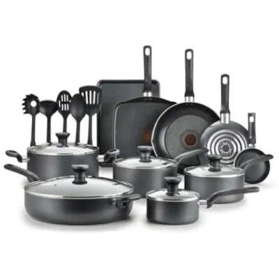 T-FAL EASY CARE 20-PIECE SET – GREY